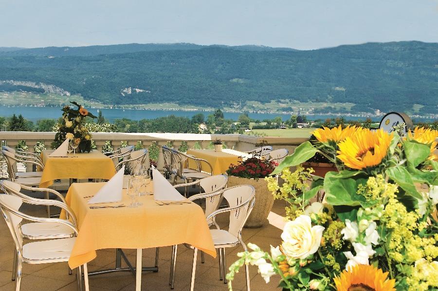 Restaurant-Hotel Seeblick Morigen エクステリア 写真