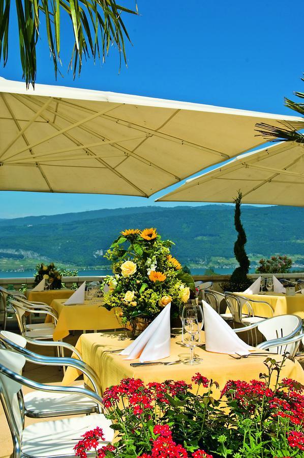 Restaurant-Hotel Seeblick Morigen エクステリア 写真